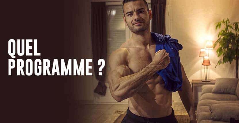 Programme sèche ou masse pour homme en musculation